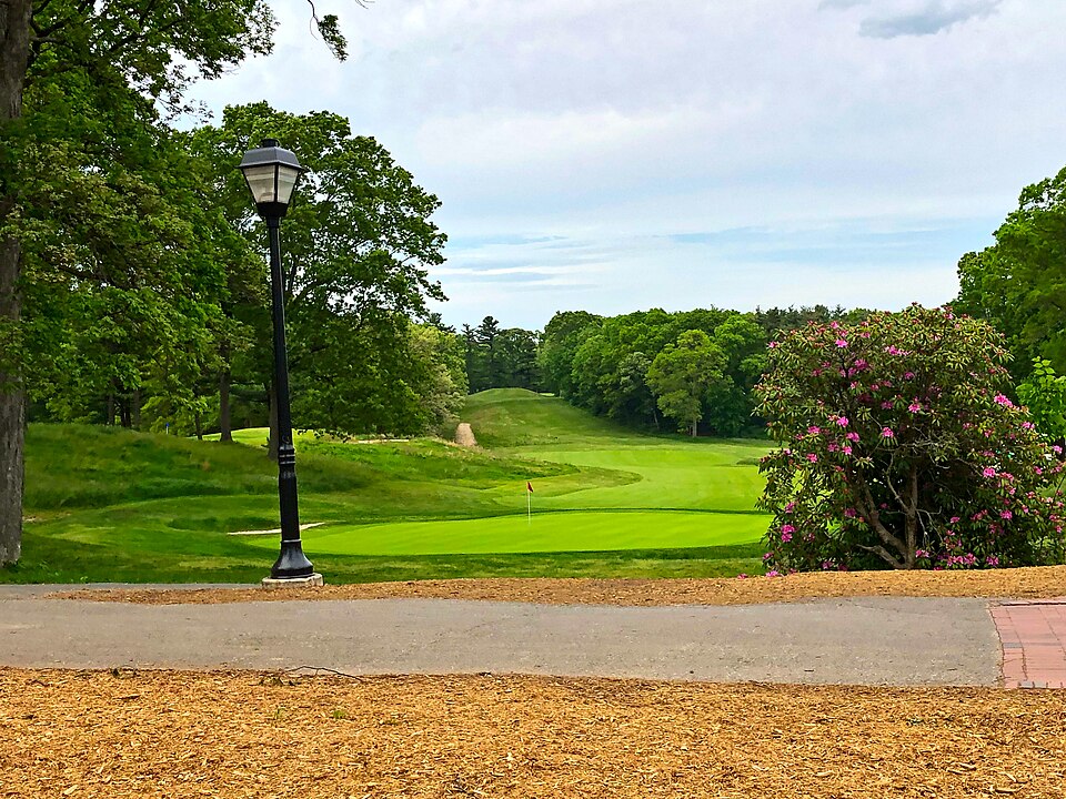 A green at Bethpage State Park golf course